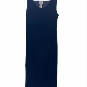 R&am Richards Vintage Black Velvet Dress